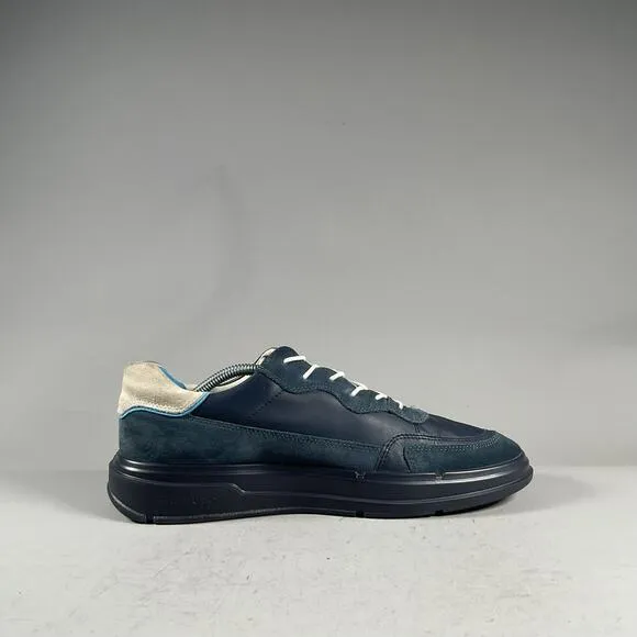 Ecco Soft X Men’s EU 45 US 11-11.5 Blue Leather Athletic Shoe Casual Sneaker EUC