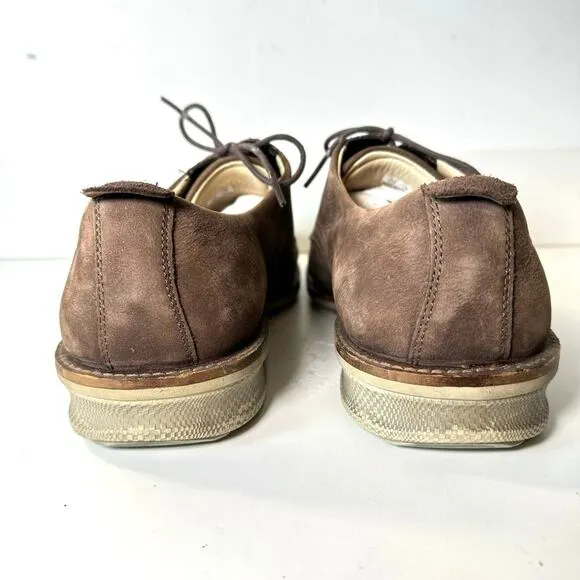 ECCO ST. 1 Hybrid Plain Toe brown suede Oxford NEW 10.5 Derby men’s 44