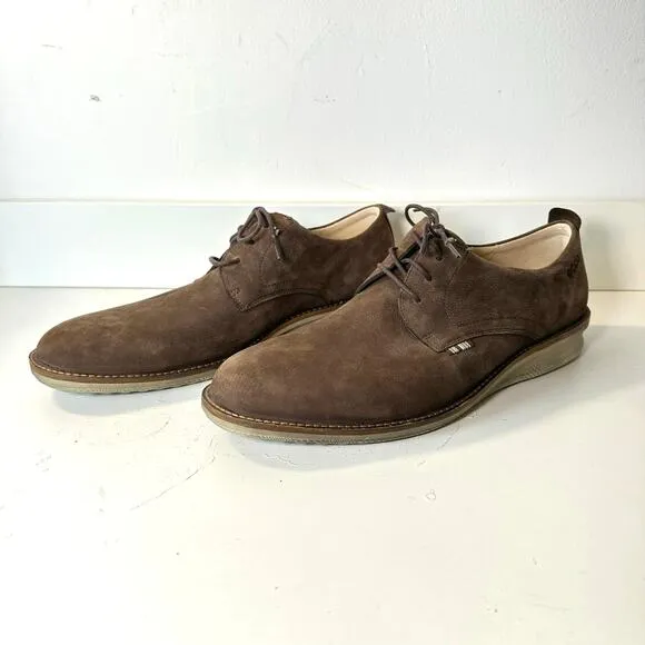 ECCO ST. 1 Hybrid Plain Toe brown suede Oxford NEW 10.5 Derby men’s 44