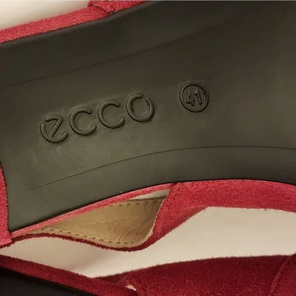Ecco - WOMENS SHAPE 45 POINTY suede kitten heel SLEEK SHOES size 41 us 9 new!!!