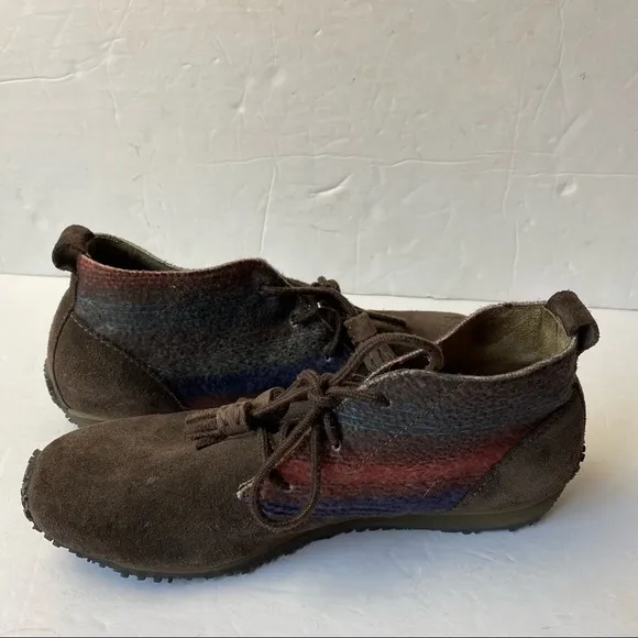 Eddie Bauer Transition Chukka Brown Suede Shoes Lace-up Womens Size 8 6180-266