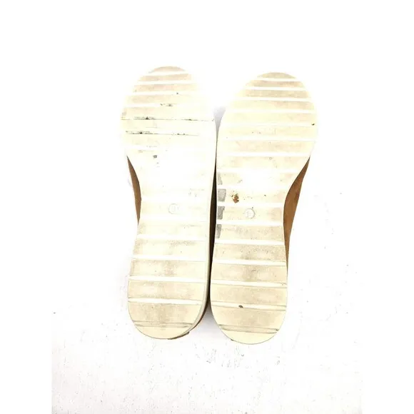 Eileen Fisher Humor Wedge Ballet Flats Shoes Suede Leather Brown Women’s Size 8