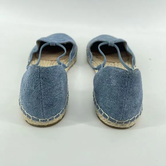Eileen Fisher Women’s Lee Denim Blue Espadrille Flats | Size 7 Casual Slip-On