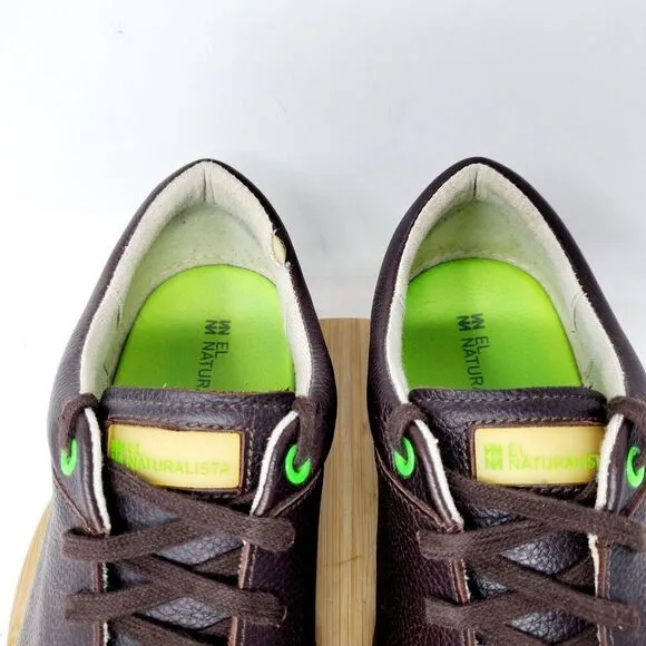 El Naturalista Shoes Mens 45 Meteo N206 Brown Leather Barefoot Comfort Sneaker