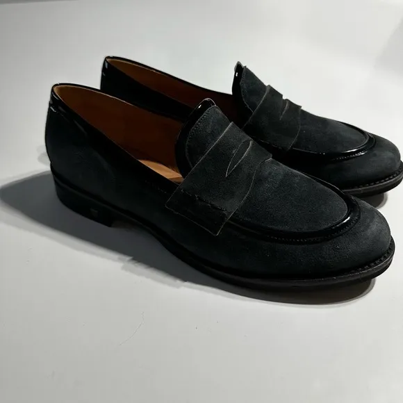 Embassy London Loafers Suede Shoes Designer Size 10 (41)