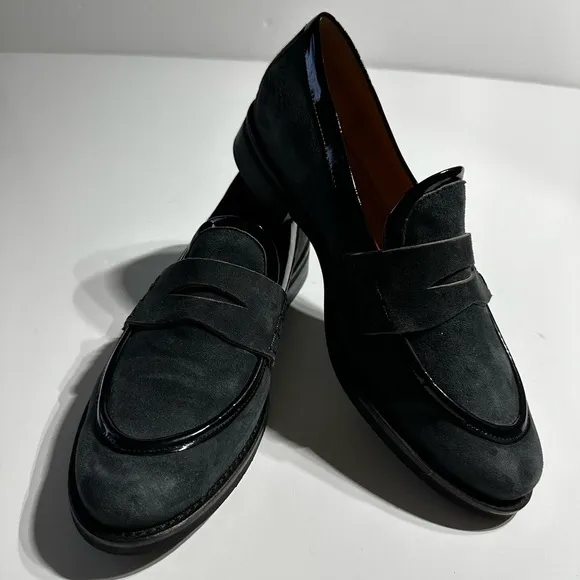 Embassy London Loafers Suede Shoes Designer Size 10 (41)