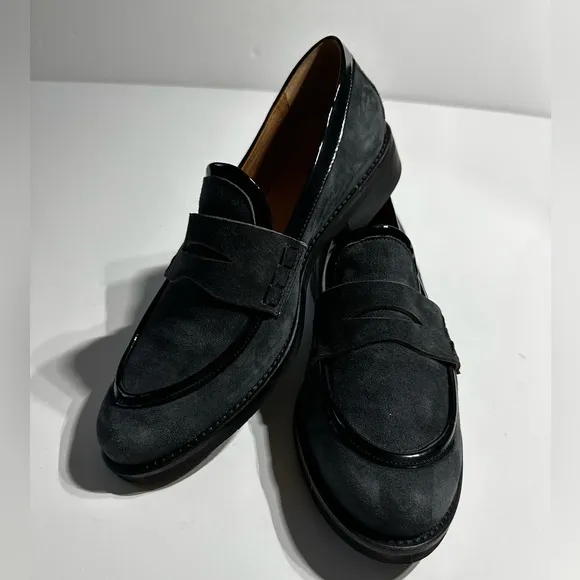 Embassy London Loafers Suede Shoes Designer Size 10 (41)