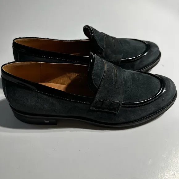 Embassy London Loafers Suede Shoes Designer Size 10 (41)