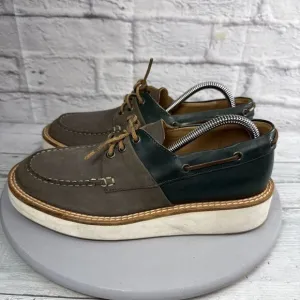 Emporio Armani Loafers Shoes Brown/Navy Men Size 8