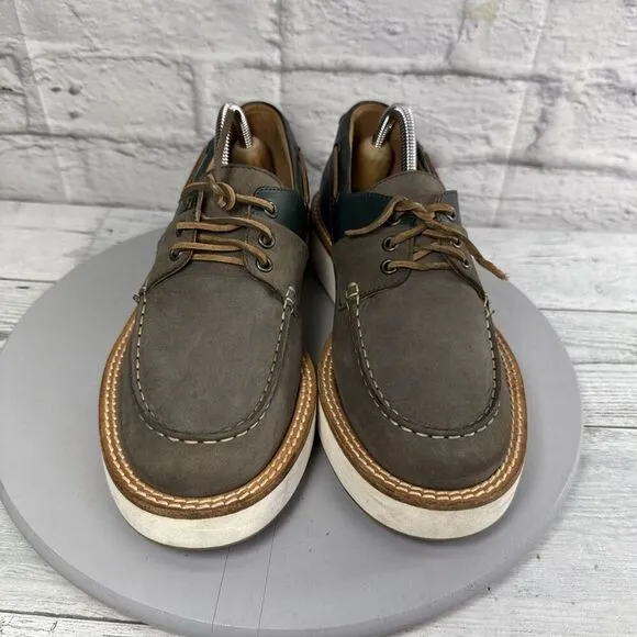 Emporio Armani Loafers Shoes Brown/Navy Men Size 8