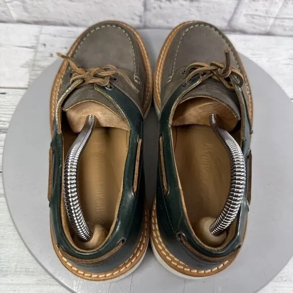 Emporio Armani Loafers Shoes Brown/Navy Men Size 8