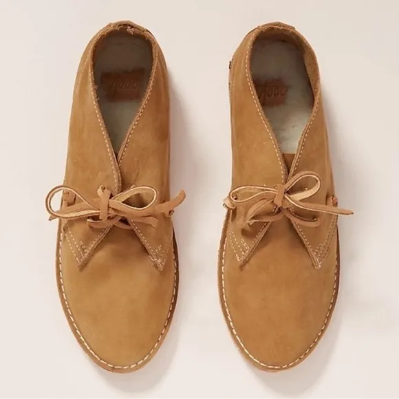 EUC | Anthropologie BEEK Women's 7 Warbler Brown Suede Ankle Boots Shoes