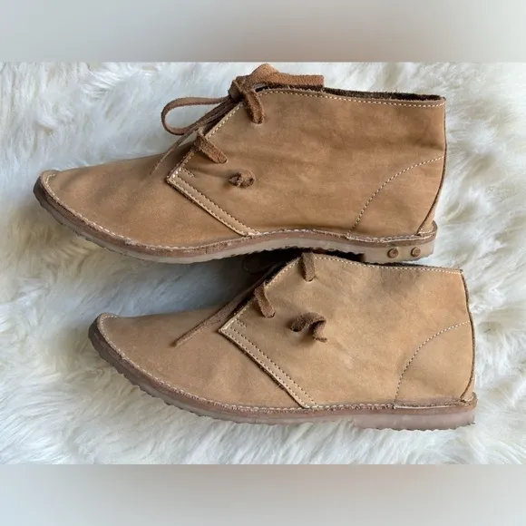 EUC | Anthropologie BEEK Women's 7 Warbler Brown Suede Ankle Boots Shoes