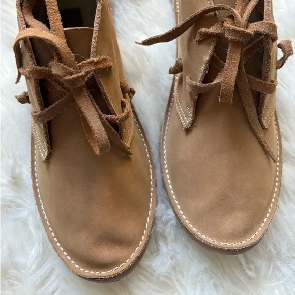EUC | Anthropologie BEEK Women's 7 Warbler Brown Suede Ankle Boots Shoes