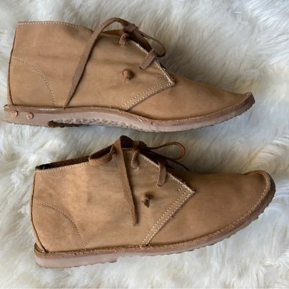 EUC | Anthropologie BEEK Women's 7 Warbler Brown Suede Ankle Boots Shoes