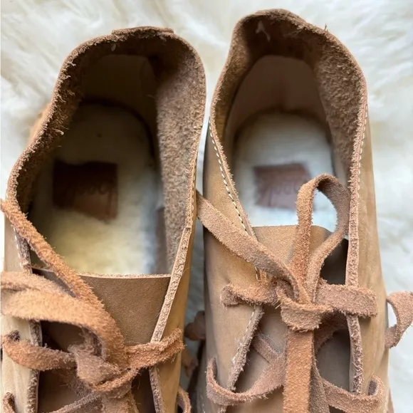 EUC | Anthropologie BEEK Women's 7 Warbler Brown Suede Ankle Boots Shoes
