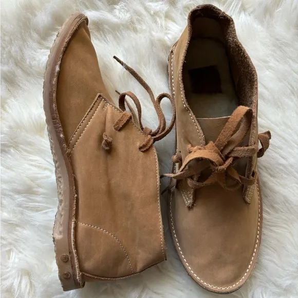 EUC | Anthropologie BEEK Women's 7 Warbler Brown Suede Ankle Boots Shoes