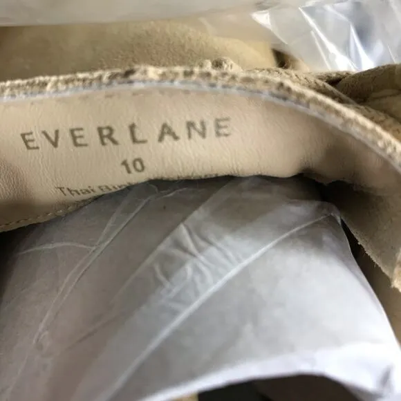 EVERLANE Suede Shoes Men Sz 10 Pebble Academia Cottage Office Y2K Western NWB