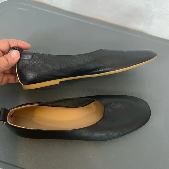 Everlane The Day Glove Black Leather Ballet Flats Size 9