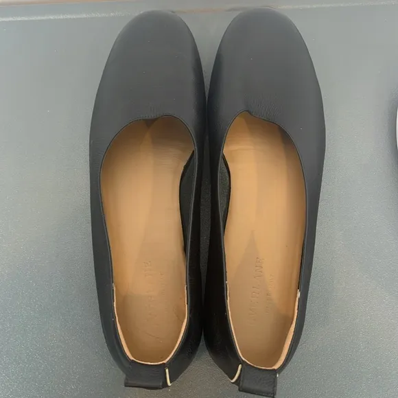 Everlane The Day Glove Black Leather Ballet Flats Size 9