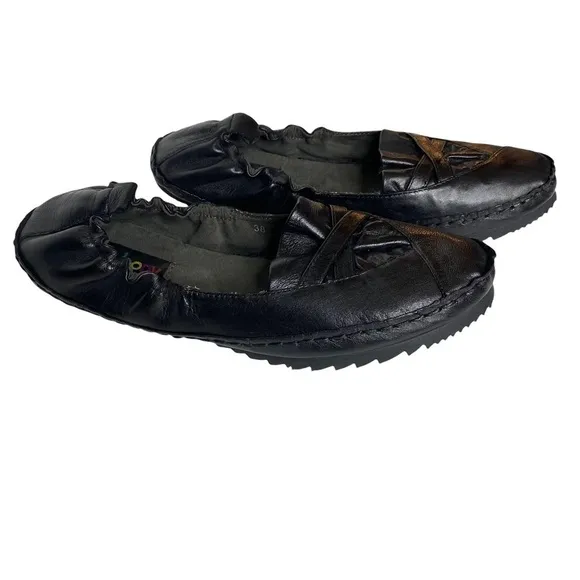 Everybody by BZ Moda Black Leather Shoes. Size 38