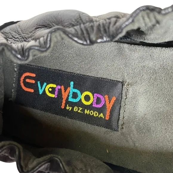 Everybody by BZ Moda Black Leather Shoes. Size 38