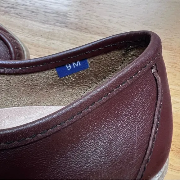 Famolare Vintage Wavy Gum Sole Brown Loafer Shoes Size 9 NIB