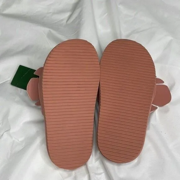 Farm Rio Womens Size 5 Pale Pink Monstera Anatomic Slide Sandal