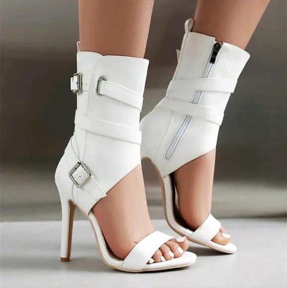 Fashionable Sexy High Heel Women Boots, Stilettos Open Toe Summer Sandals
