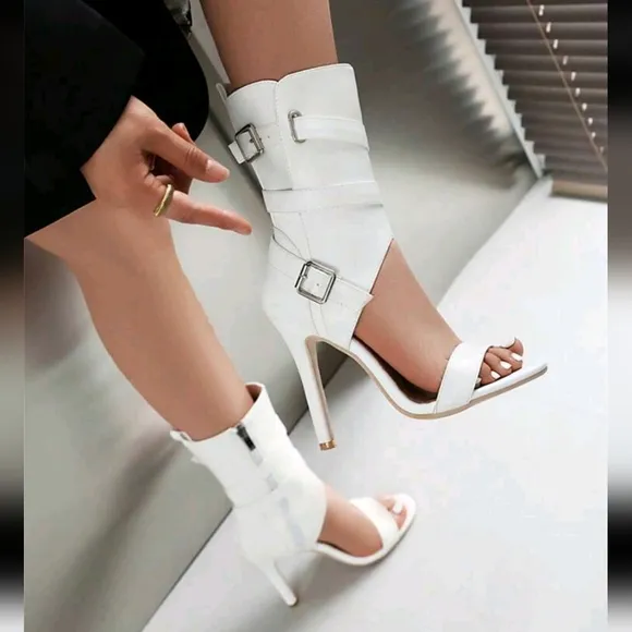 Fashionable Sexy High Heel Women Boots, Stilettos Open Toe Summer Sandals