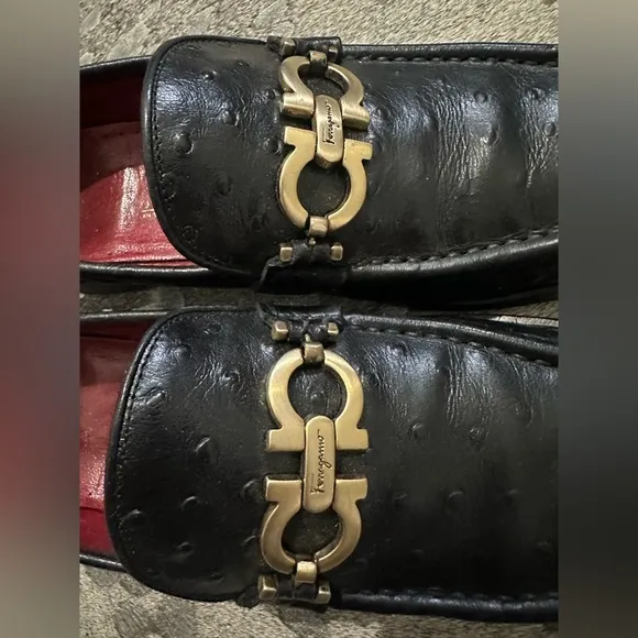 Ferragamo Ostrich Loafers