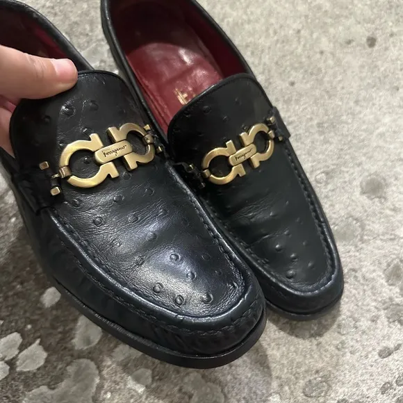 Ferragamo Ostrich Loafers
