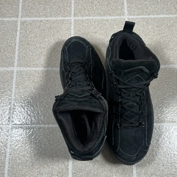 Fila Grant Hill 2 F Black Suede Athletic Basketball Shoes Size 10.5