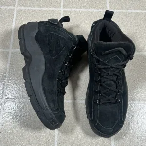 Fila Grant Hill 2 F Black Suede Athletic Basketball Shoes Size 10.5