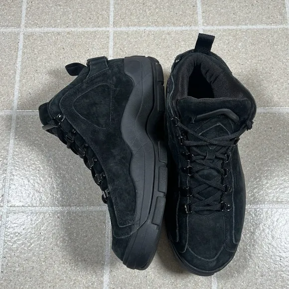 Fila Grant Hill 2 F Black Suede Athletic Basketball Shoes Size 10.5