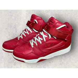 FILA MULTIVERSE BASKETBALL SHOES RED &amp; WHITE SNEAKERS #1CM00703 611 Size 11