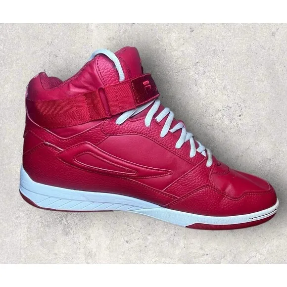 FILA MULTIVERSE BASKETBALL SHOES RED &amp; WHITE SNEAKERS #1CM00703 611 Size 11