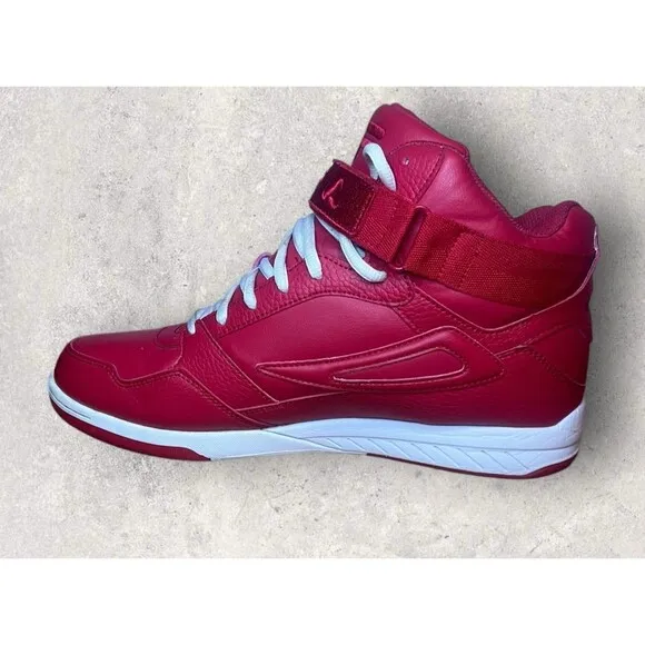 FILA MULTIVERSE BASKETBALL SHOES RED &amp; WHITE SNEAKERS #1CM00703 611 Size 11