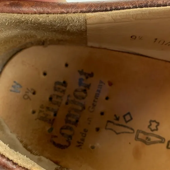 Finn Comfort Men's Shoes Brown Leather‎ Oxford Shoes Sz 9.5 W Made In Germany