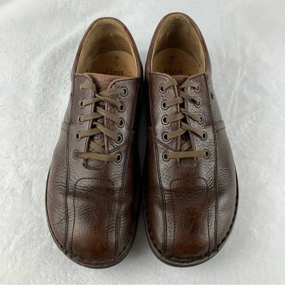 Finn Comfort Men's Shoes Brown Leather‎ Oxford Shoes Sz 9.5 W Made In Germany