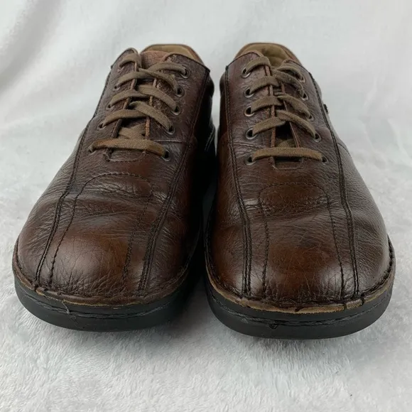 Finn Comfort Men's Shoes Brown Leather‎ Oxford Shoes Sz 9.5 W Made In Germany