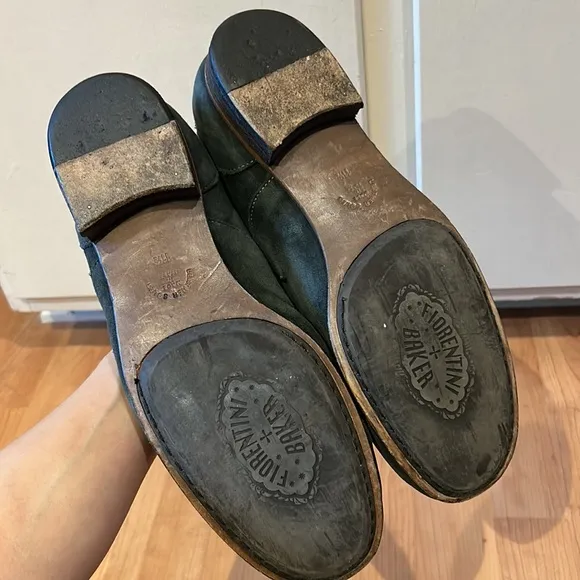 Fiorentini baker blue suede shoes