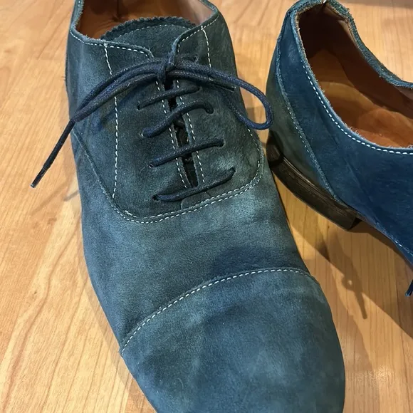 Fiorentini baker blue suede shoes