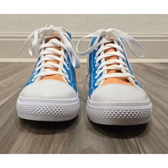 Fire Merch Youth High Tops - Fun Sweet Ice Cream Sprinkles Design - Size Y4