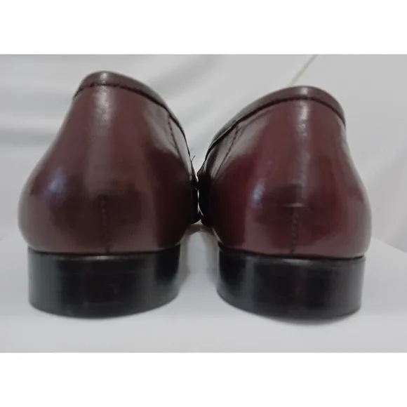 FLS Florsheim Men's Dress Tassel Loafers Size 8M Brown Leather Exotic Croc Print