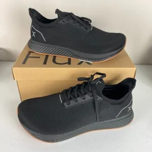 Flux Adapt Run Black Knit Sneakers Shoes Gum Sole Mens 10.5 Womens 12