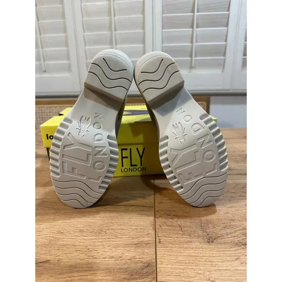 Fly London WHIT295FLY Cupido Concrete Sling-Back Pumps Shoes Size 39 EU 8 US NIB