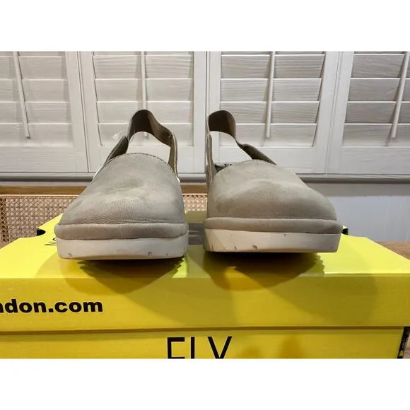Fly London WHIT295FLY Cupido Concrete Sling-Back Pumps Shoes Size 39 EU 8 US NIB