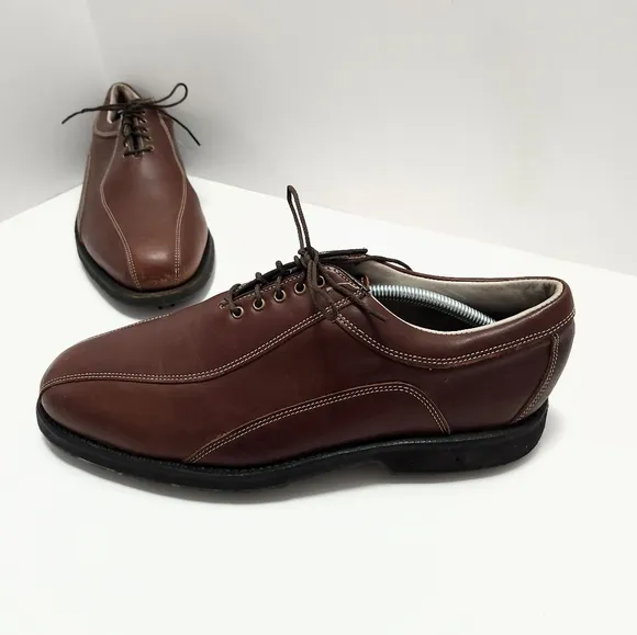 Footjoy Classics Tour Mens Golf Shoes Size 11 E Brown Leather Soft Spike