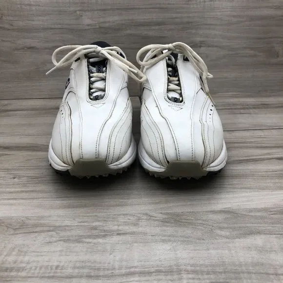 Footjoy Golf Shoes Men's 10 White Lace Up Soft Spike GreenJoy Cleat Sneakers